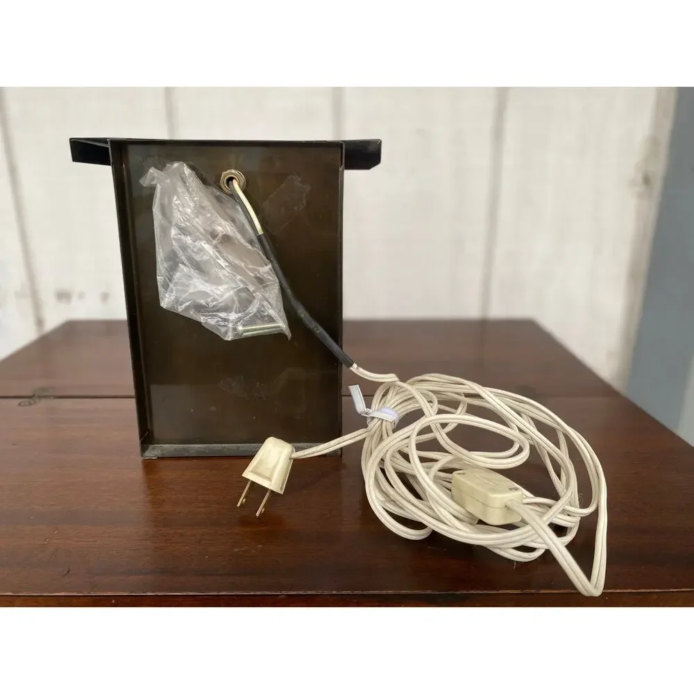 Arts and Crafts Mission Slag Glass Lamp Converted from Wall Sconce